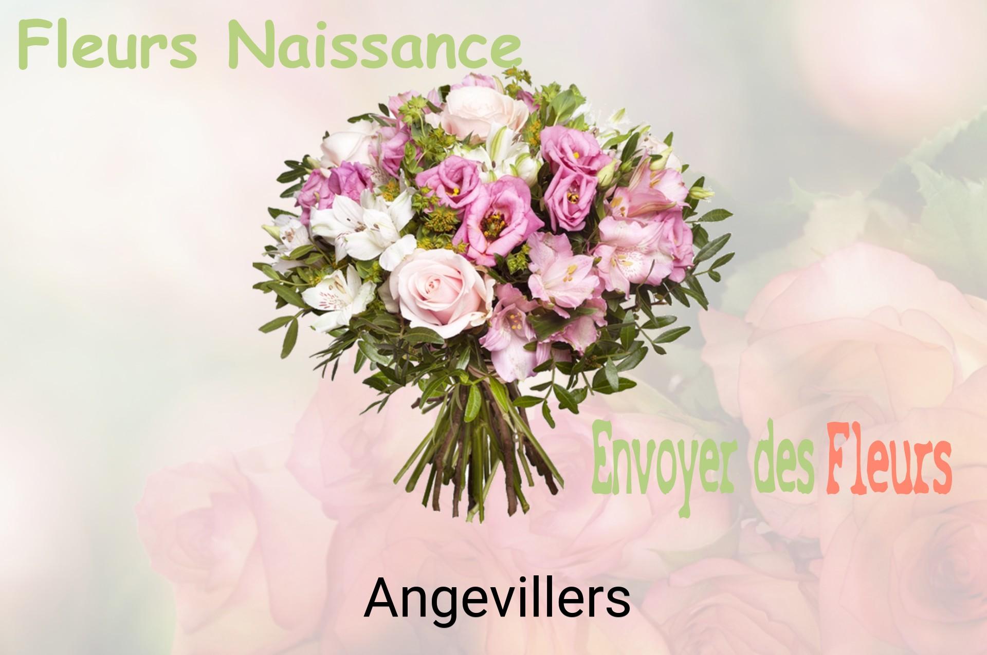 Bouquet de fleurs de naissance livré à Angevillers
