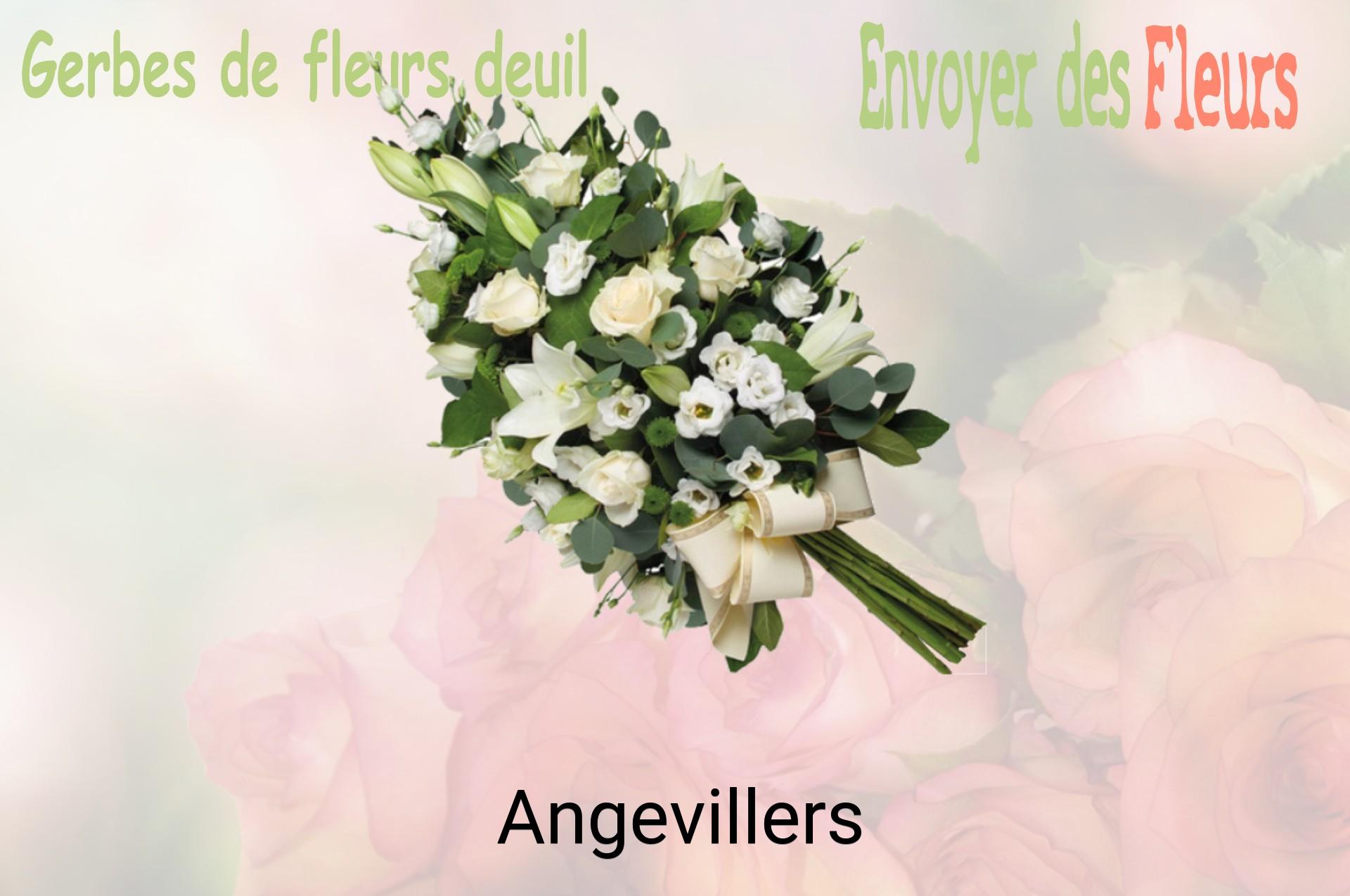 Gerbe de fleurs de deuil livrée à Angevillers